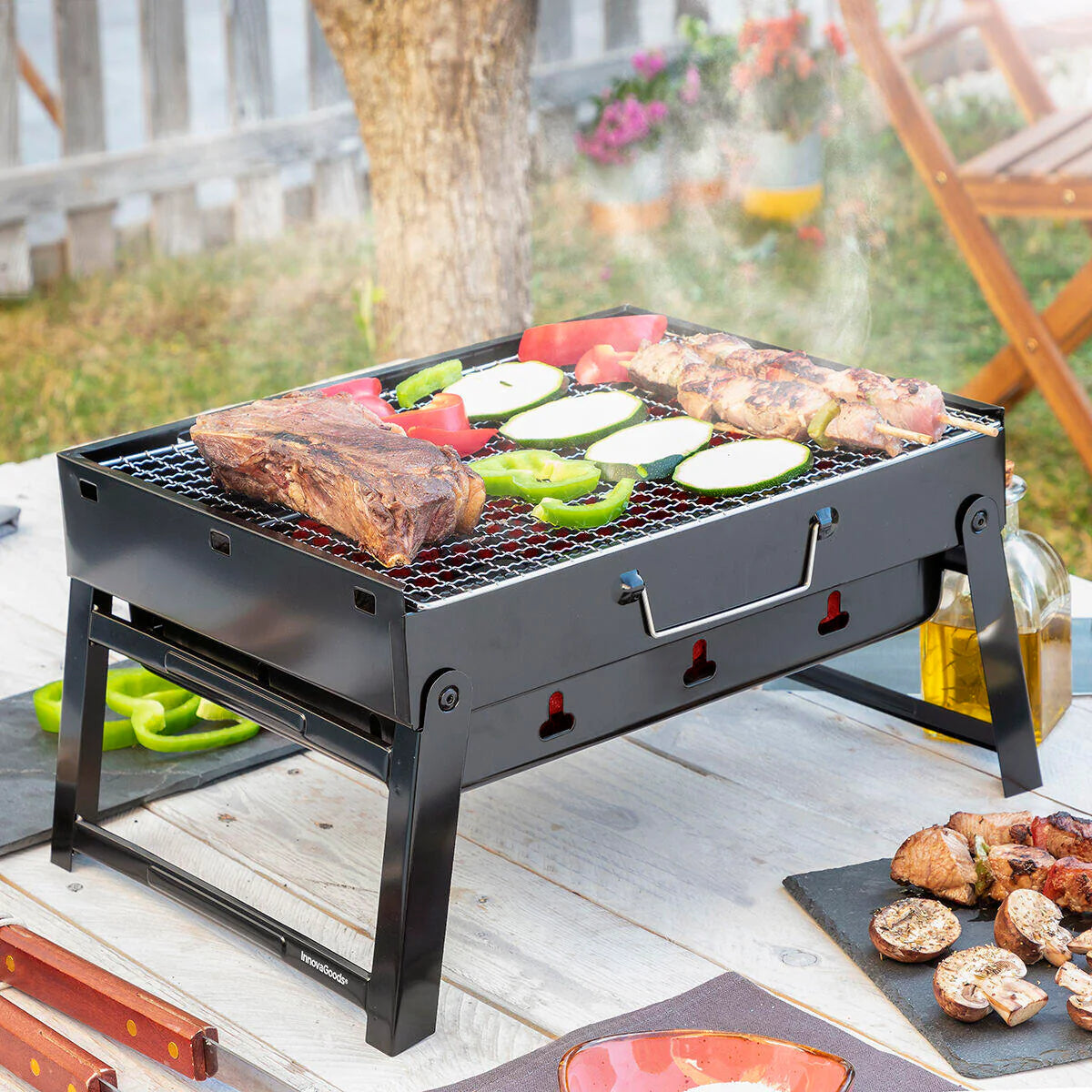 Portable Folding Charcoal Barbecue